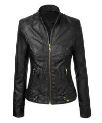 BodyFit Style Women Leather Jacket
